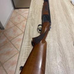 Fusil superpos&eacute; Manuchasse cal 12/76 mono-d&eacute;tente