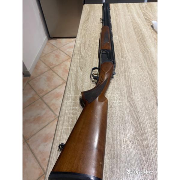 Fusil superpos� Manuchasse cal 12/76 mono-d�tente