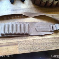 Cartouchi&egrave;re calibre 28 cuir