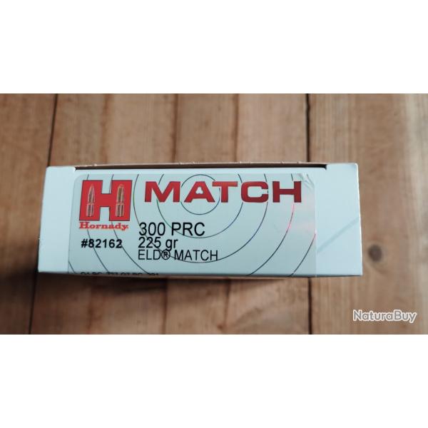 300 PRC Hornady eld match 225 gr bte 20