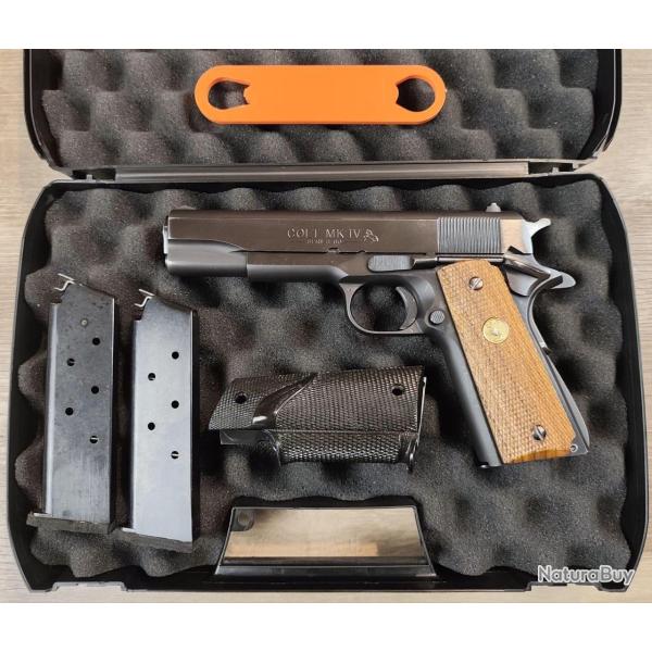 Pistolet COLT 1911 MK IV s�ries 80 - Cal .45 ACP - Mallette, 3 chargeurs (Occasion)