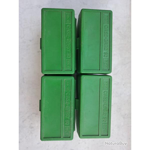 4 boites de rangement MTM - CASE GARD 50 (pour cartouches MEDUIM)