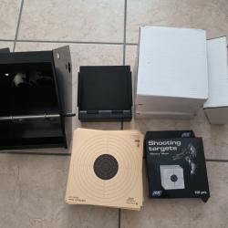 Ensemble 6 porte cibles + cibles carton
