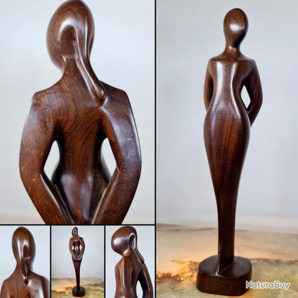Statuette "Fair Lady", Nigeria, Lagos, achet�e en 1999, sign�e