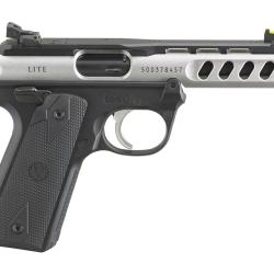 Pistolet RUGER mark IV 22/45 lite cal.22lr 4.40" 10 coups champ anodise filet&eacute; 1/2-28"