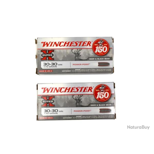 MUNITIONS WINCHESTER - CALIBRE 30-30 WIN