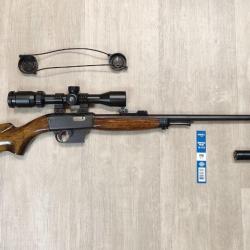 Carabine semi-auto UNIQUE X51 bis - Cal .22 LR + Lunette et silencieux (Occasion)