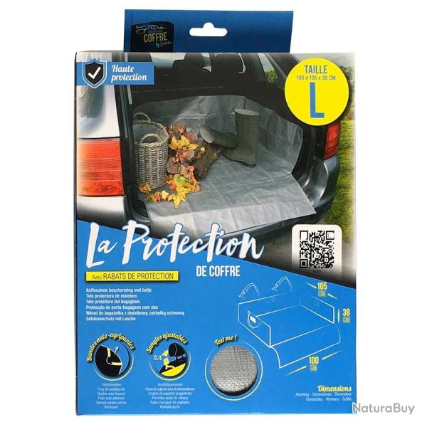 B�che de coffre avec bandes auto-agrippantes 100x105x38cm