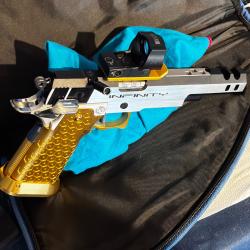 Vend r&eacute;plique airsoft Hi-Capa Custom 6 pouces Open Division airsoft a gaz