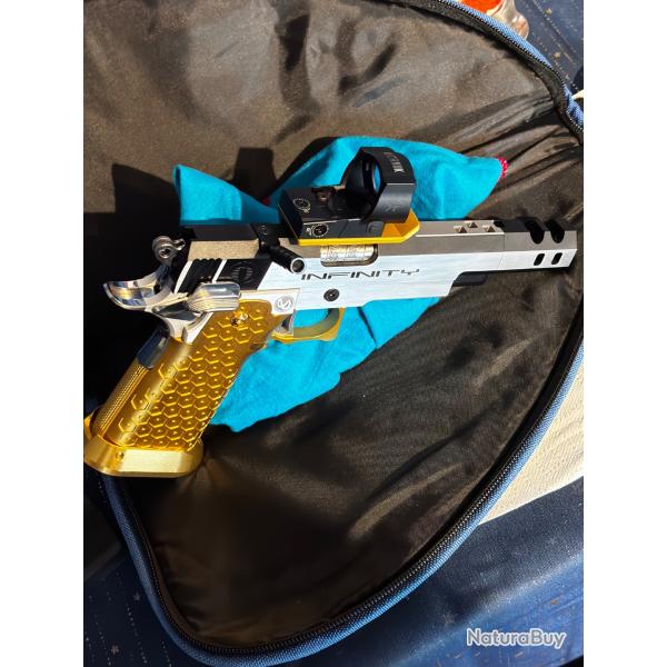 Vend r�plique airsoft Hi-Capa Custom 6 pouces Open Division airsoft a gaz