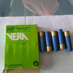 boite de 10 cartouches cal 10/75 vera luxe de manufrance