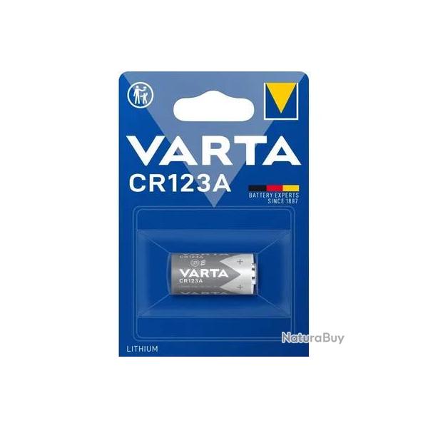 Pile Lithium CR123 Blister x1 - Lot de 10 Blisters Minimum - Varta