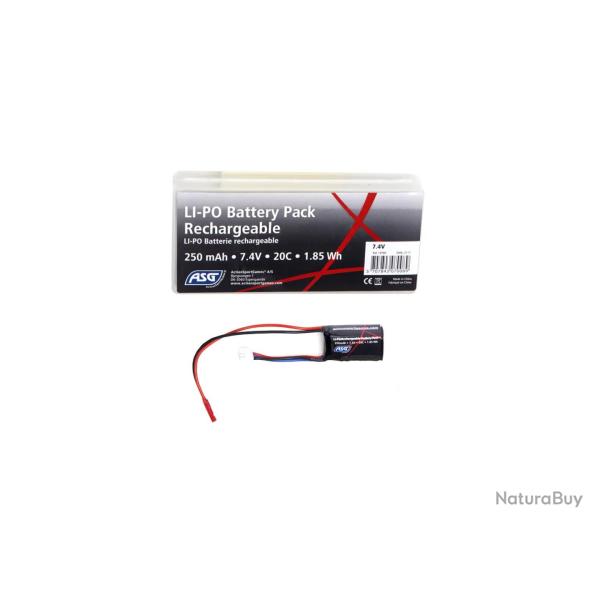 Batterie Li-Po 7.4V 250mAh HPA ASG
