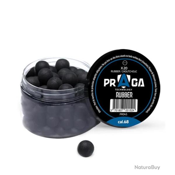 Billes en Caoutchouc Calibre .68 par 20 - Praga Technology