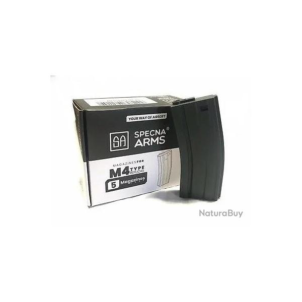 Chargeur AEG 70 cps M4 M�tal Noir Specna Arms
