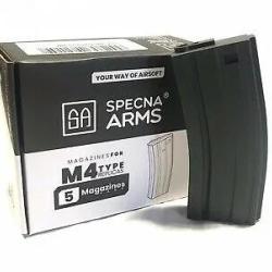 Chargeur AEG 30 Coups M4 M&eacute;tal Noir - Specna Arms