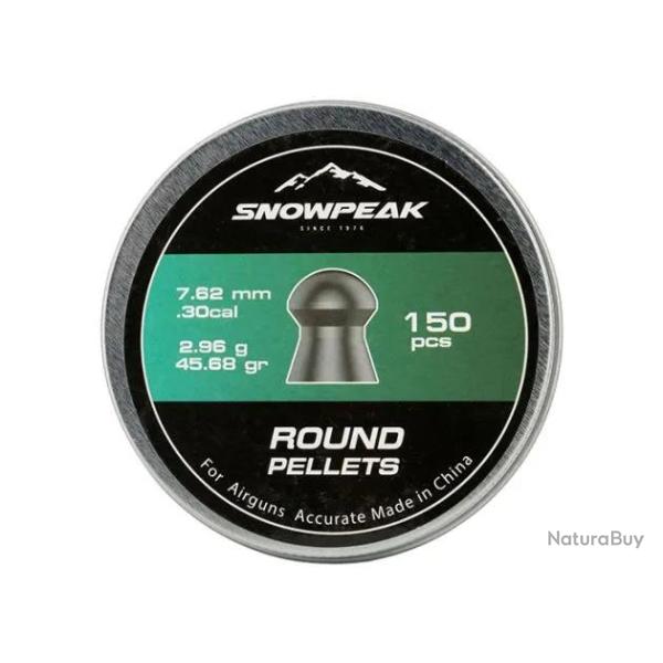 Plombs Ronds C7.62 x 150 Snowpeak