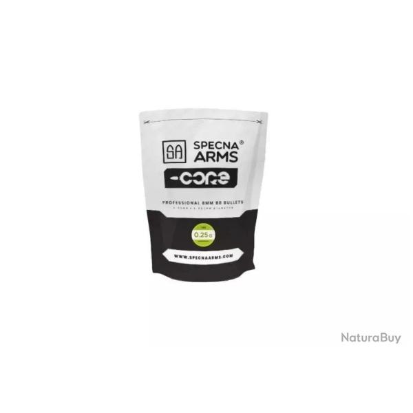 Billes Bio 0.25g Core en Sachet de 1kg - Specna Arms