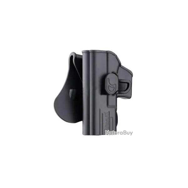 Holster Rigide Amomax G2 Gaucher pour Glock Noir