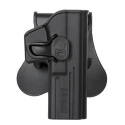 Holster Rigide Amomax G2 Gaucher pour Glock Airsoft Noir