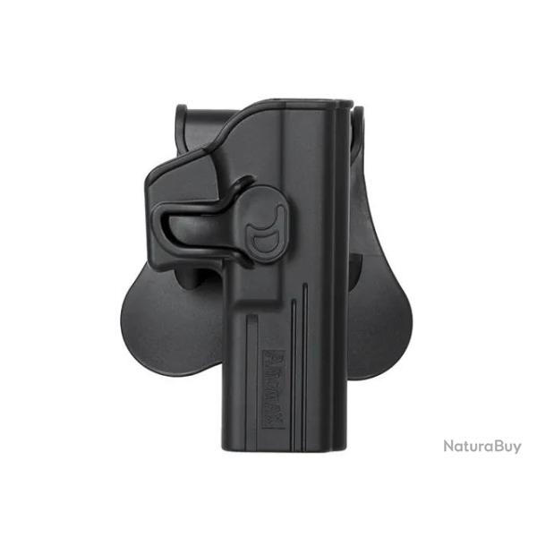 Holster Rigide Amomax G2 Gaucher pour Glock Airsoft Noir