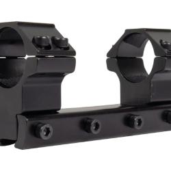 Montage Monobloc 2 Colliers 25.4mm H 21mm Rail 11mm Veoptik