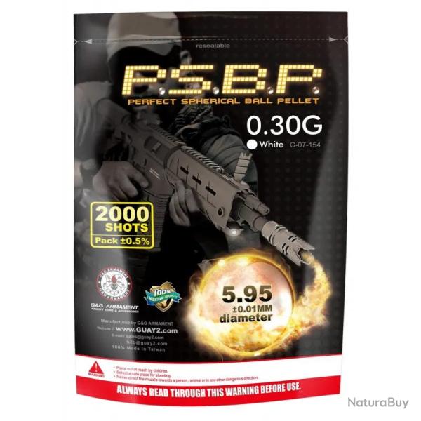 Billes 0.30g Perfect Grises en Sachet de 2000 G&G Armament