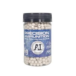 Billes Airsoft 0.36g Accuracy Blanches en Pot de 1000 - ASG