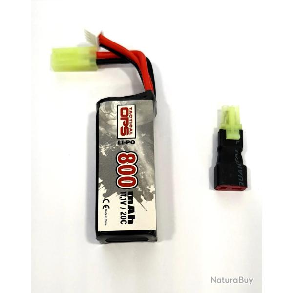 Batterie Li-Po 11,1V 800mAh 3*602562P Stick Tactical Ops