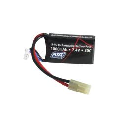 Batterie Li-Po 7.4V 1000mAh 1 Stick Compacte ASG