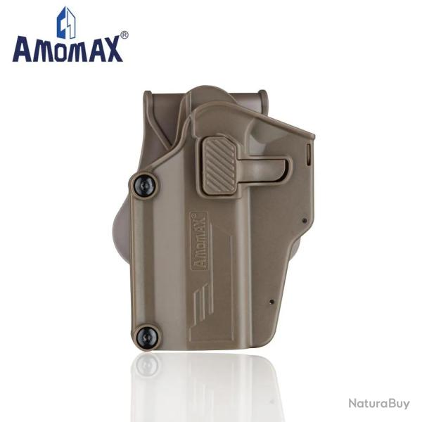 Holster Rigide Amomax G2 Universel pour Gaucher Tan