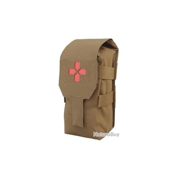 Poche Molle Vertical First Aid Tan - Tactical Ops