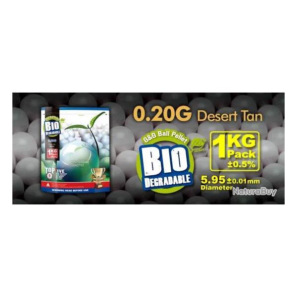 Billes Bio 0.20g Desert en Sachet de 1kg G&G Armament