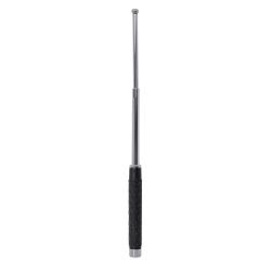 Matraque T&eacute;lescopique Silver &agrave; Manche en Caoutchouc 53 cm - Praga Technology