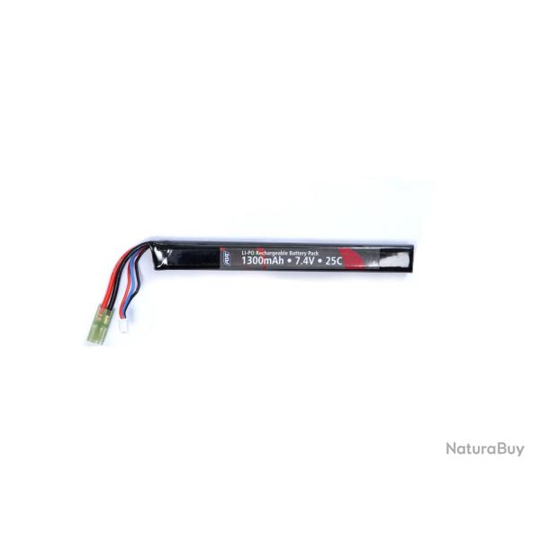 Batterie Li-Po 7.4V 1300mAh 1 Stick ASG