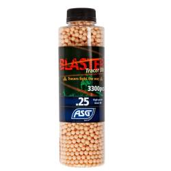 Billes 0.25g Blaster Tra&ccedil;antes Rouges en Bouteille de 3300 - ASG