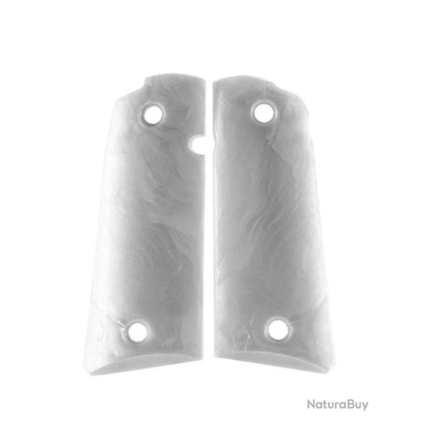 Plaquettes Polym�re PT1911 Blanche - MBT Grips