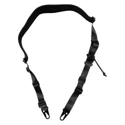 Sangle 2 points Clip HK noir - AMOMAX