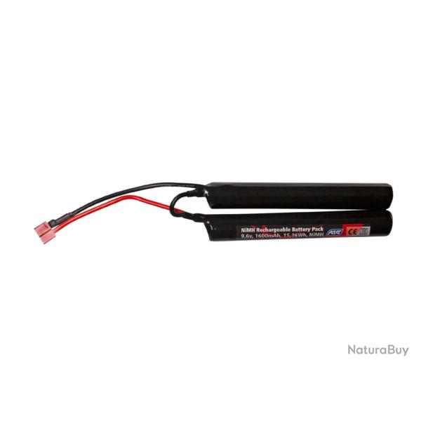 Batterie NiMH 9.6V 1600 mAh 2 Sticks Connectique T-Dean - ASG