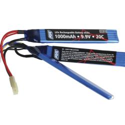 Batterie Li-Fe 9.9V 1000mAh 3 Sticks ASG