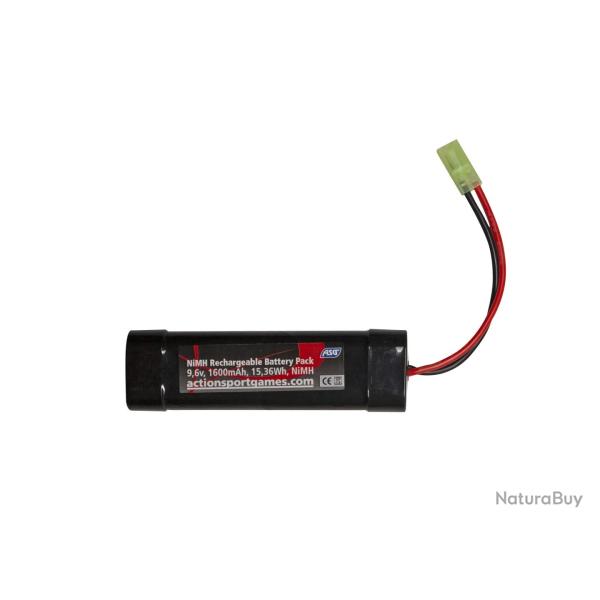Batterie NiMH 9.6V 1600 mAh 1 Stick ASG