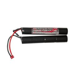 Batterie NiMH 9.6V 2200 mAh 2 Sticks Connecteur T-Dean ASG