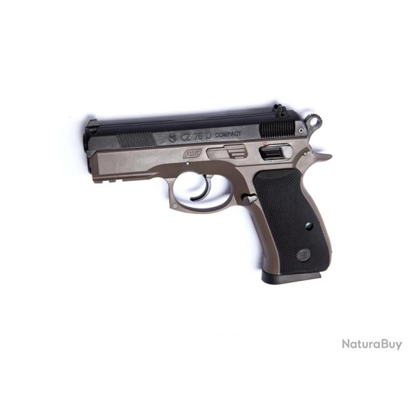Pistolet 6mm CZ 75D Compact Ressort Bicolore ASG