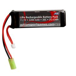 Batterie Li-Po 11.1V 2200 mAh 30C 1 Stick - ASG