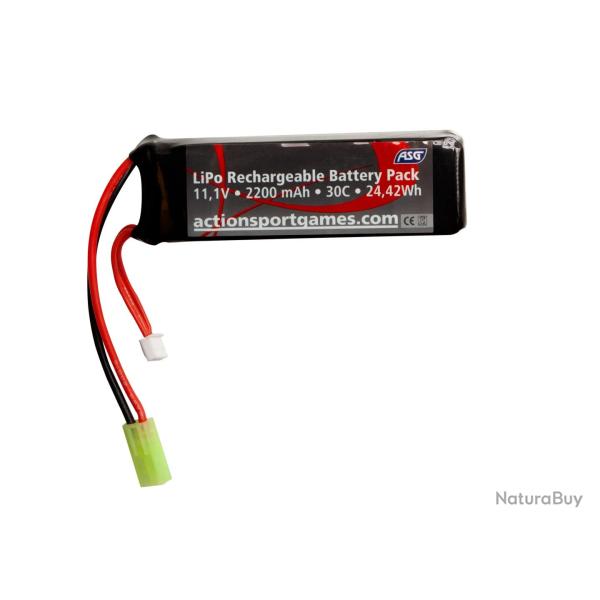 Batterie Li-Po 11.1V 2200 mAh 30C 1 Stick - ASG
