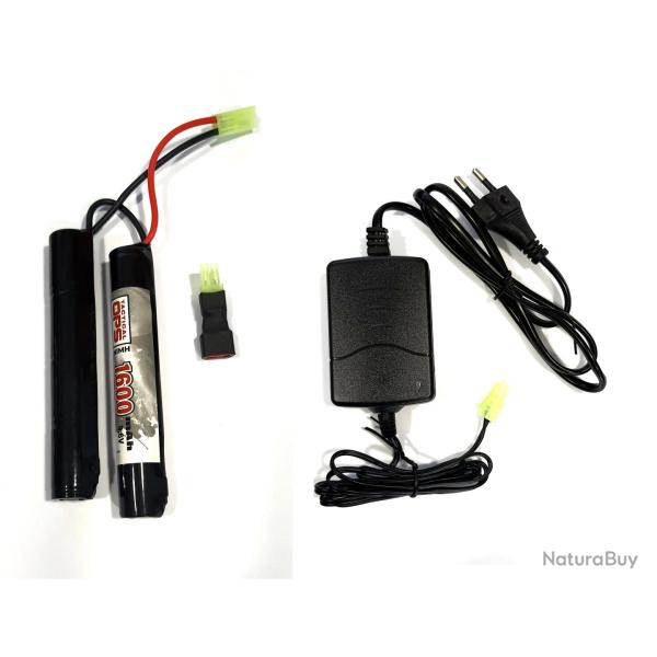 Pack Batterie 9.6V et Chargeur - Tactical Ops