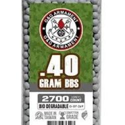 Billes Bio 0.40g Grises en Bouteille de 2700 - G&G Armament
