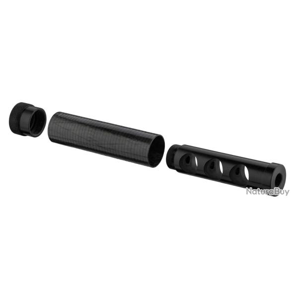 Silencieux Adamantium Micro 114 Diam�tre 27 Noir et Fibre Rouge - SAPL