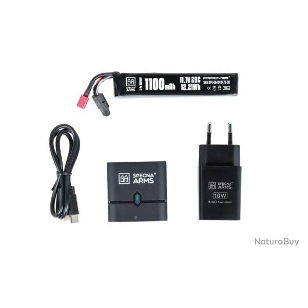 Pack Batterie et Chargeur LiPo 11.1V Easy Nano Charger - Specna Arms