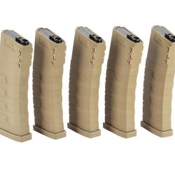 Pack de 5 Chargeurs 120 Coups GR16 Tan - G&G Armament